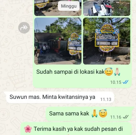 Pengiriman Papan Bunga Duka Kedaung Baru