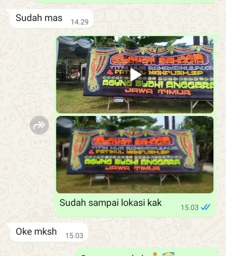 Pengiriman Papan Bunga Kedaung Baru