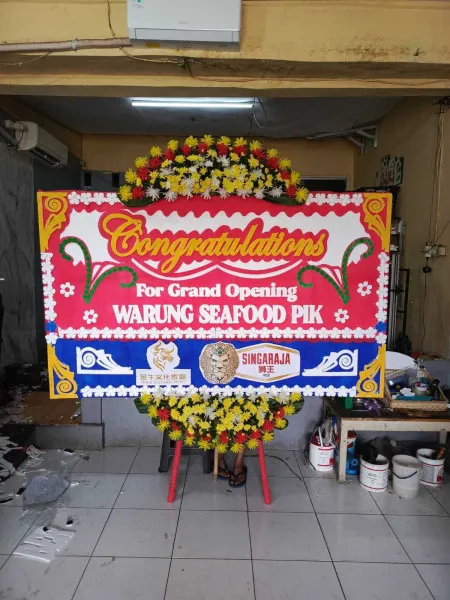 Papan Bunga Ucapan Selamat Kedaung Baru